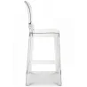 Sgabello da bar con schienale - Design trasparente - 65cm - Victoria Queen image 7