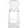 Sgabello da bar con schienale - Design trasparente - 65cm - Victoria Queen image 7