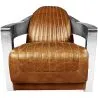 Poltrona di design con braccioli - Rivestita in pelle - Lounge image 7