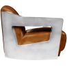 Poltrona di design con braccioli - Rivestita in pelle - Lounge image 7