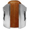 Poltrona di design con braccioli - Rivestita in pelle - Lounge image 7