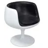 Sedia da salotto - Sedia di design bianca - Rivestita in pelle - Ginevra image 7