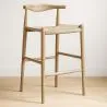 Sgabello da bar di design Boho Bali - Legno - 75cm - Elb image 7