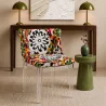 Sedia da pranzo - Gambe trasparenti - Design a motivi - Stile Miss image 7