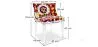 Sedia da pranzo - Gambe trasparenti - Design a motivi - Stile Miss image 7