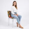 Sedia da pranzo - Gambe trasparenti - Design a motivi - Stile Miss image 7