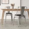 Sedia da pranzo in acciaio - Design industriale - Nuova edizione - Stylix image 7