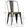 Sedia da pranzo in acciaio - Design industriale - Nuova edizione - Stylix image 7