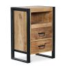 Comodino - Stile Industriale - Legno e metallo - Onawa image 7