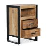 Comodino - Stile Industriale - Legno e metallo - Onawa image 7