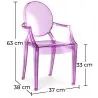Sedia per bambini - Sedia per bambini design trasparente - Louis XIV image 7