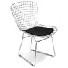 Sedia da pranzo in acciaio - Design a griglia - Lived image 7