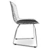 Sedia da pranzo in acciaio - Design a griglia - Lived image 7
