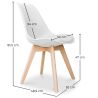 Sedia da ufficio - Sedia da pranzo - Stile Scandinavo - Denisse image 7