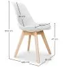Sedia da ufficio - Sedia da pranzo - Stile Scandinavo - Denisse image 7