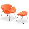 Poltrona di Design con Poggiapiedi - Rivestimento - Chunk image 7