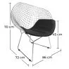 Sedia da salotto - Sedia di design in acciaio - Berty image 7
