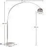 Lampada da Terra con Base in Marmo - Lampada da Salotto - Bouw image 7