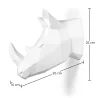 Testa di rinoceronte origami - Resina image 7
