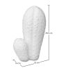 Figura decorativa Cactus bianco medio image 7