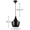 Lampadario - Lampada a Sospensione Design Industriale - Extensive image 7