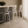 Sgabello da bar con schienale - Design trasparente - 75 cm - Victoria Queen image 7