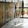 Sgabello da bar con schienale - Design trasparente - 75 cm - Victoria Queen image 7