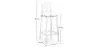 Sgabello da bar con schienale - Design trasparente - 75 cm - Victoria Queen image 7