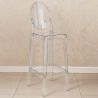 Sgabello da bar con schienale - Design trasparente - 75 cm - Victoria Queen image 7
