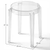 Sgabello Basso Trasparente - 47cm - Arthur image 7