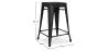 Sgabello da bar di design industriale - Acciaio opaco - 60cm - Stylix image 7