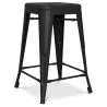 Sgabello da bar di design industriale - Acciaio opaco - 60cm - Stylix image 7