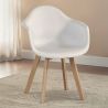Sedia da pranzo con braccioli - Stile Scandinavo - Dominic image 7