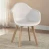 Sedia da pranzo con braccioli - Stile Scandinavo - Dominic image 7