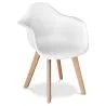 Sedia da pranzo con braccioli - Stile Scandinavo - Dominic image 7