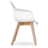 Sedia da pranzo con braccioli - Stile Scandinavo - Dominic image 7