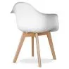 Sedia da pranzo con braccioli - Stile Scandinavo - Dominic image 7