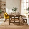 Sedia da pranzo - Rivestita in tessuto - Stile scandinavo - Evelyne image 7