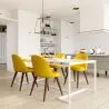 Sedia da pranzo - Rivestita in tessuto - Stile scandinavo - Evelyne image 7