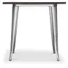 Tavolo da pranzo quadrato - Stile Industriale - Legno e metallo - Stylix image 7