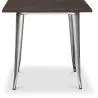 Tavolo da pranzo quadrato - Stile Industriale - Legno e metallo - Stylix image 7