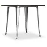 Tavolo da pranzo quadrato - Stile Industriale - Legno e metallo - Stylix image 7
