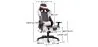 Sedia da ufficio con braccioli - Sedia da scrivania con rotelle - Gamer - Guy image 7