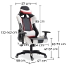 Sedia da ufficio con braccioli - Sedia da scrivania con rotelle - Gamer - Guy image 7