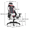 Sedia da ufficio con braccioli - Sedia da scrivania con rotelle - Gamer - Guy image 7