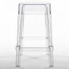 Sgabello di design trasparente - 65 cm - Victoria Queen image 7