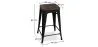 Sgabello da bar - Design industriale - Legno e acciaio - 60cm - Stylix image 7