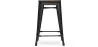 Sgabello da bar - Design industriale - Legno e acciaio - 60cm - Stylix image 7