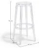 Sgabello di Design Trasparente - 75cm - Arthur image 7