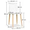 Sedia da pranzo in legno - Design scandinavo - Joy image 7